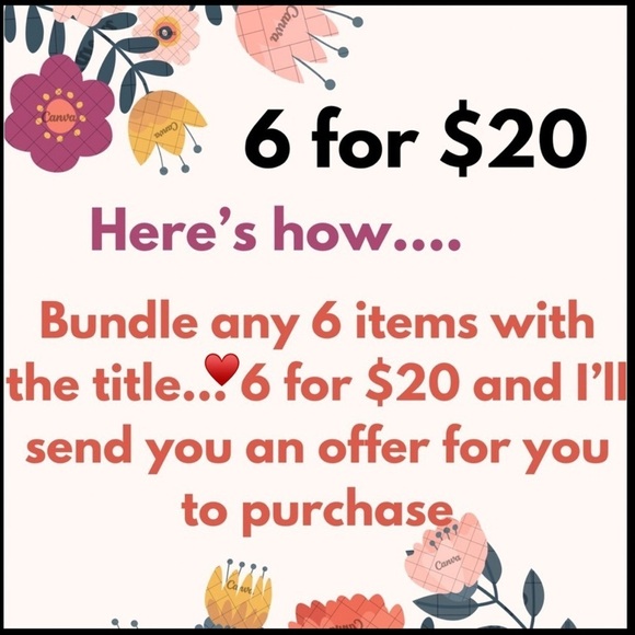 6 for $20 ♥️ bundle - Picture 1 of 2